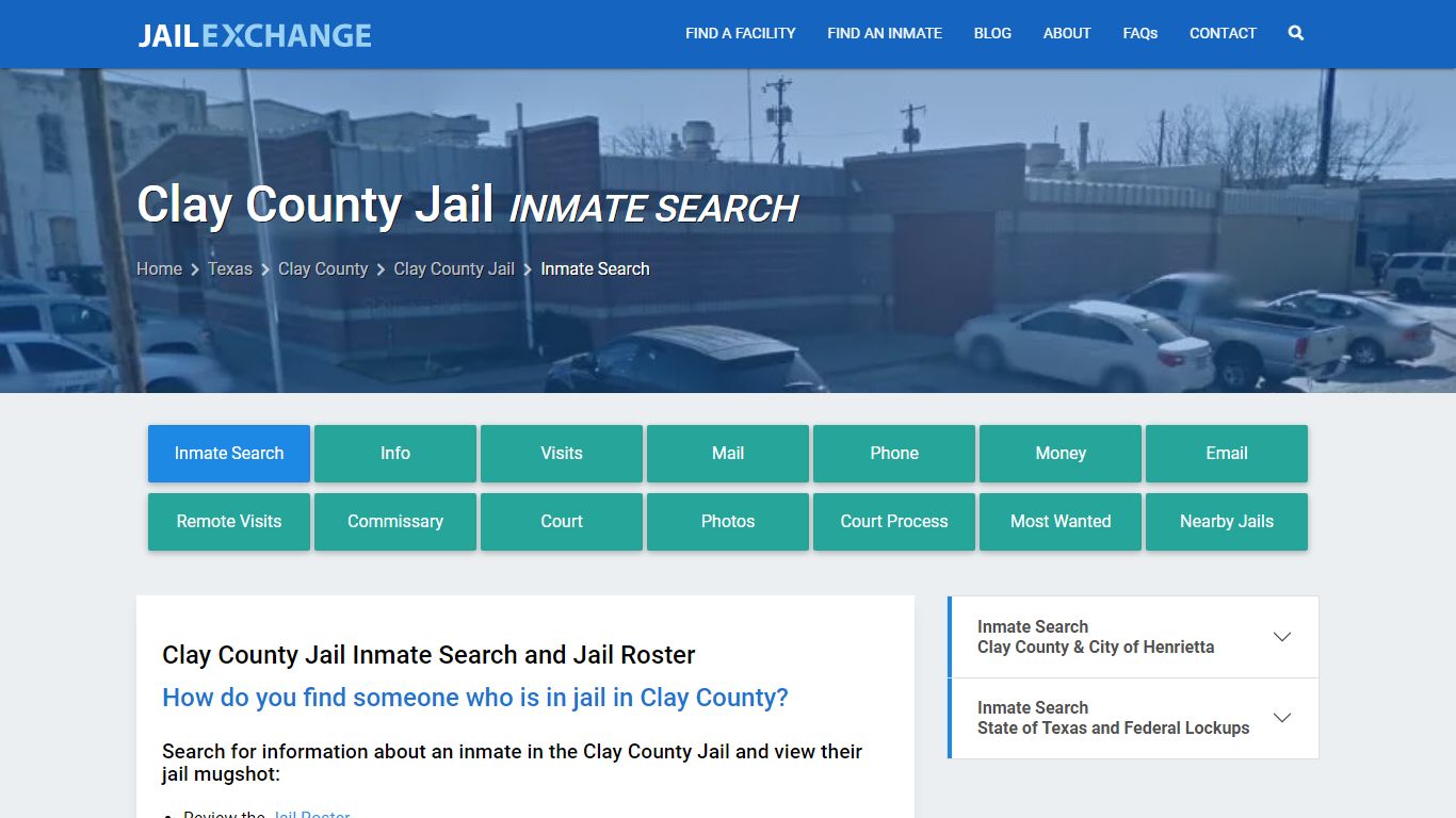 Inmate Search: Roster & Mugshots - Clay County Jail, TX